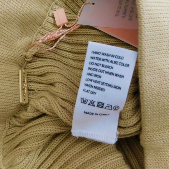 NWT!! CULT GAIA Jada Ribbed Knit Pants Sand Solid Elastic Waist Pull-On Small - Picture 15 of 16